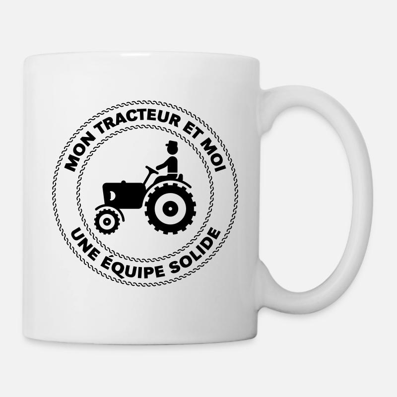 Mon Tracteur Et Moi – Une Équipe Solide - Mug blanc - blanc