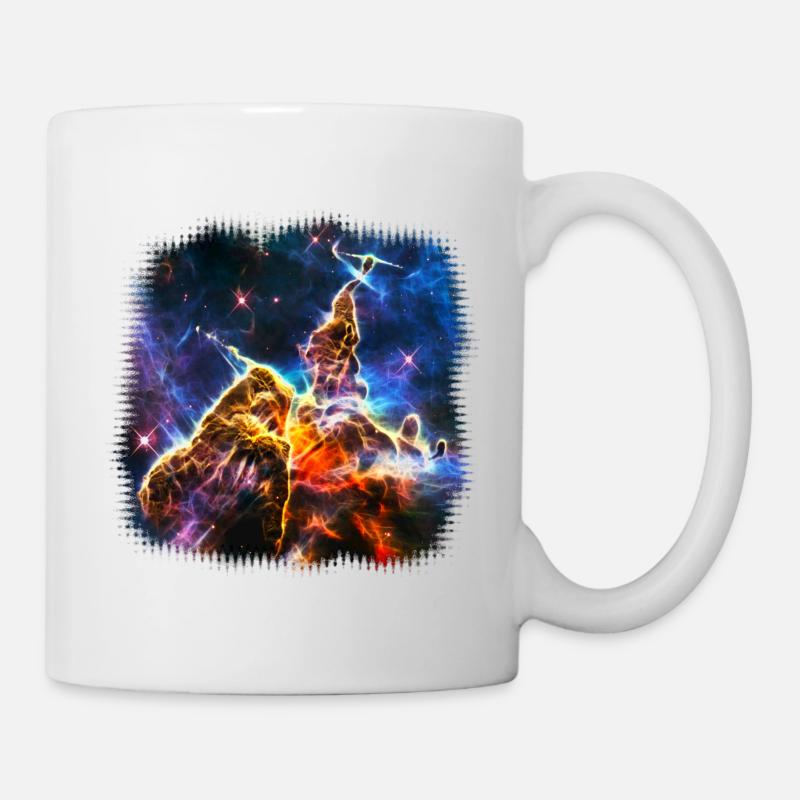 Mystic Mountain, Carina Nebula, Space, Galaxy, - Mug - white