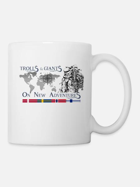 Trolls 2 GRA FRONT - Mug blanc - blanc
