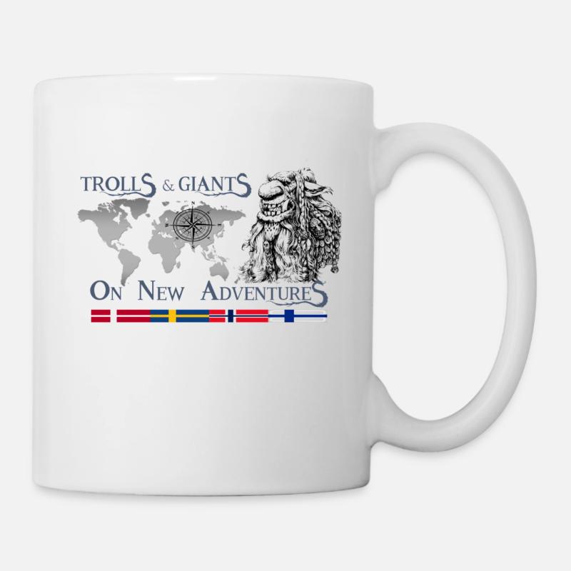 Trolle 2 GRA FRONT - Tasse - Weiß