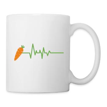 Carrots heart rate gift - Mug - white - Right