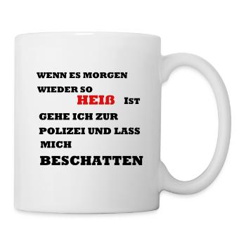 Sommer Hitze - Tasse - Weiß - Rechts