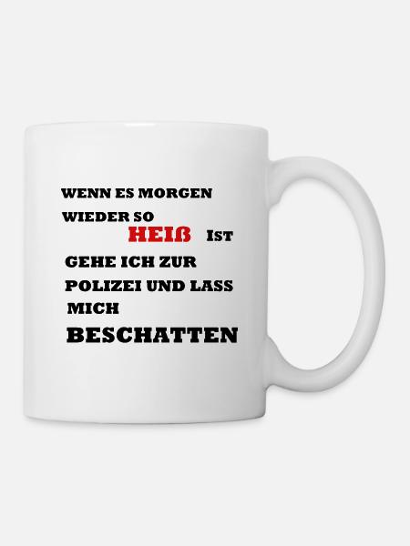 Sommer Hitze - Tasse - Weiß