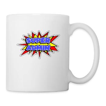 Superadmin best super admin on the world t-shirt - Mug - white - Right
