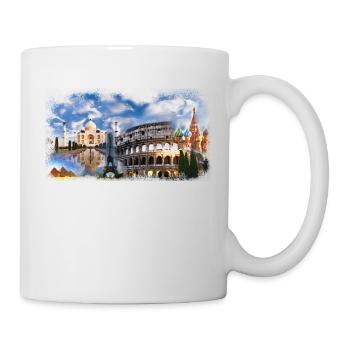 Voyage dans le monde - Mug blanc - blanc - Droite