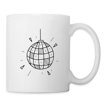 Tänzer Tänzerin Discokugel Geschenk Idee - Tasse - Weiß - Rechts