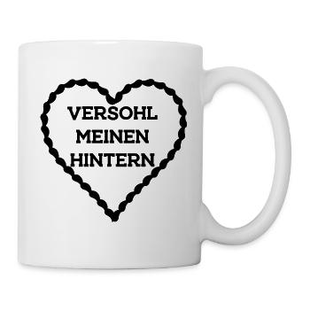 Hintern versohlen - Tasse - Weiß - Rechts