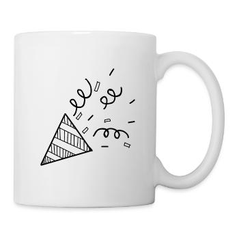 Party confetti icon - Mug - white - Right