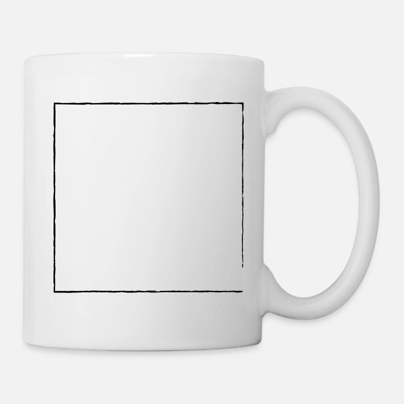 Pinsel Vector Rahmen - Mug - white