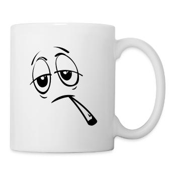 weed thc stoned - Stay calm, smoke weed - Mug - white - Right