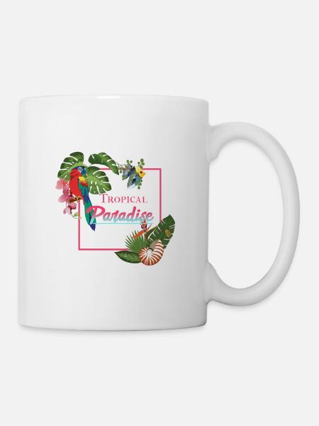 tropical paradise - Mug blanc - blanc