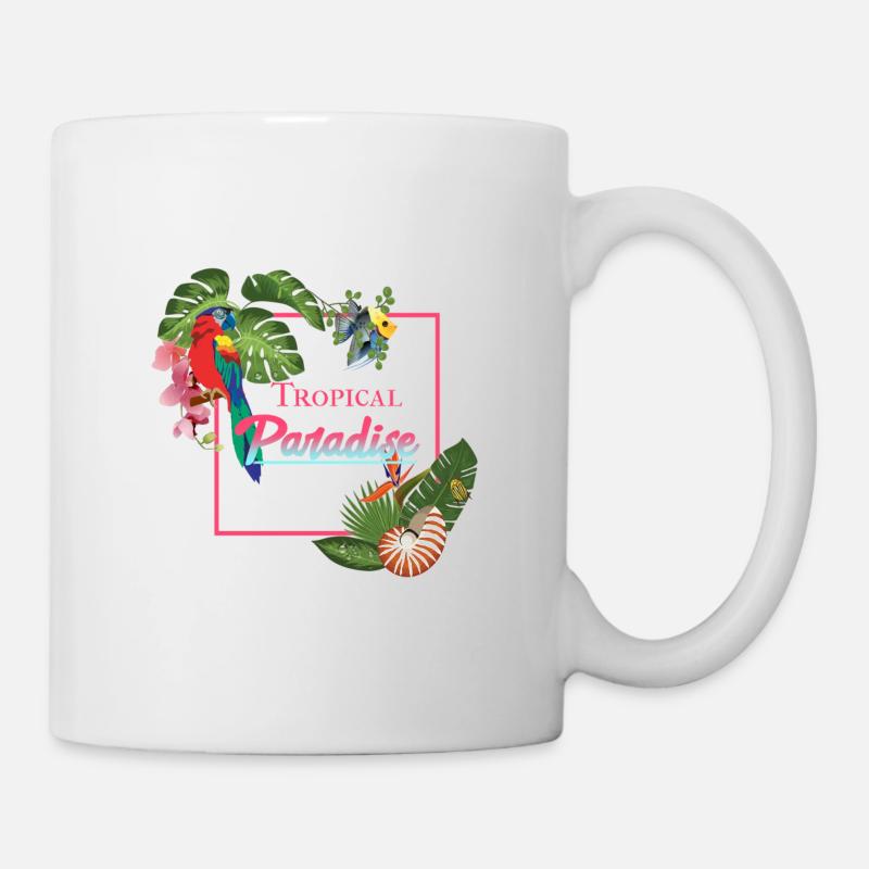 tropical paradise - Tasse - Weiß