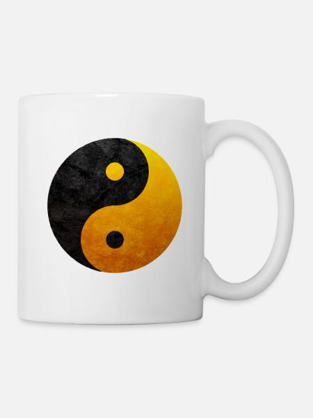 Das Yin und yang - Tasse - Weiß