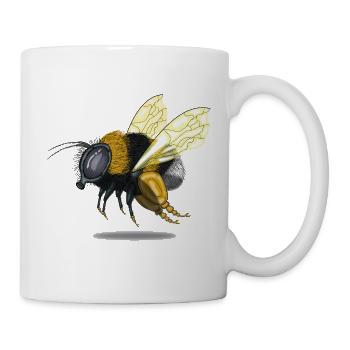 Bumble bee beekeeper conservation gift - Mug - white - Right