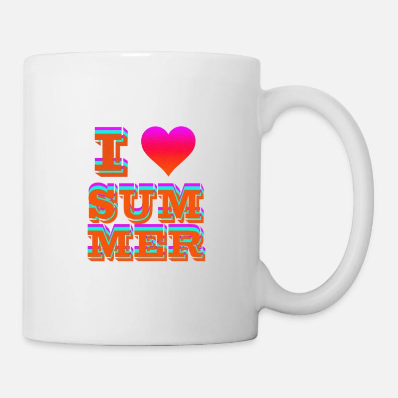 I Love Summer - Tasse - Weiß