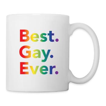 Best Gay Ever LGBT Rainbow Flag - Mug - white - Right