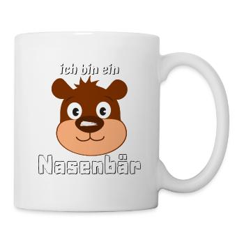 ich bin ein Nasenbär - Tasse - Weiß - Rechts