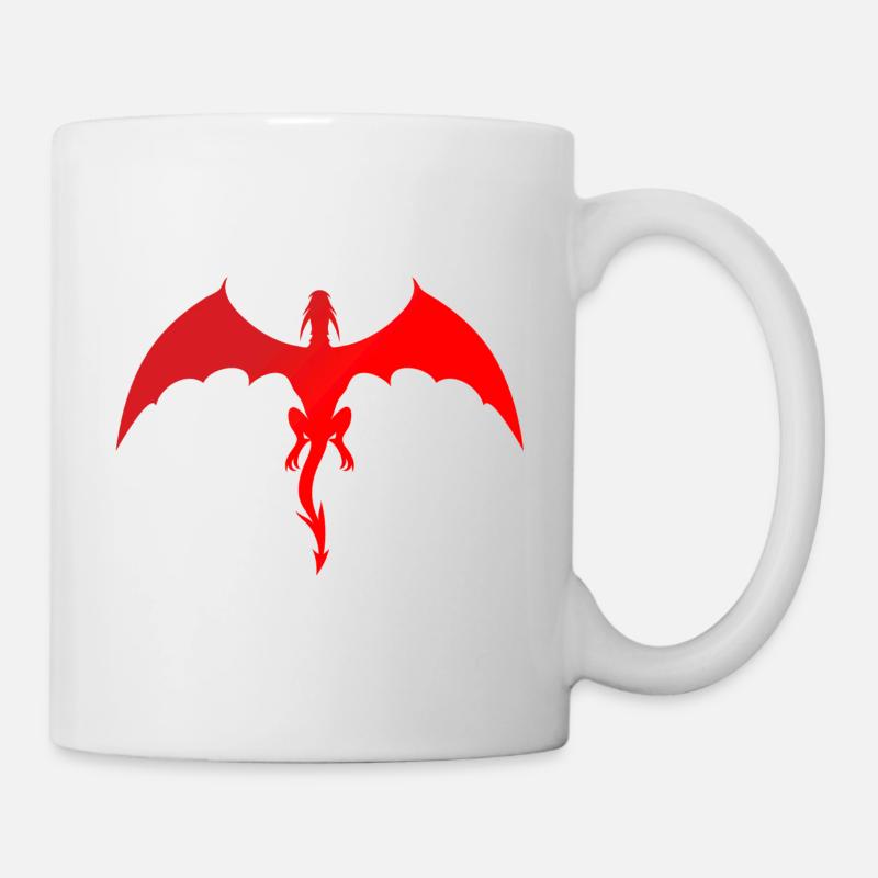 Drache - Tasse - Weiß