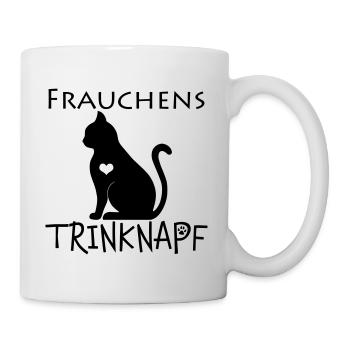 Frauchens Trinknapf Katze - Tasse - Weiß - Rechts
