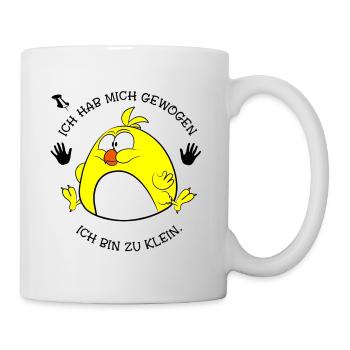 I weighed myself I am too small - Mug - white - Right