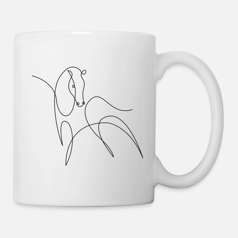 Cheval - Mug blanc - blanc