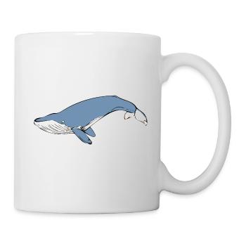 Wal - Tasse - Weiß - Rechts