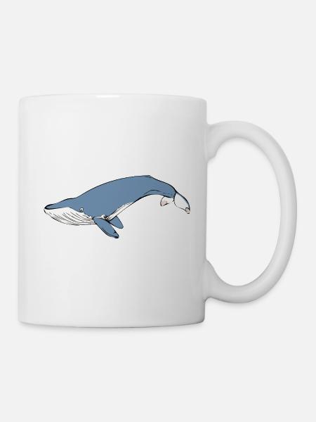 Wal - Tasse - Weiß