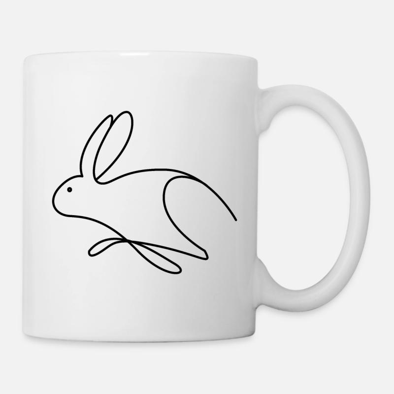 Hase - Tasse - Weiß