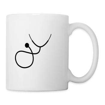 Doctor stethoscope gift - Mug - white - Right