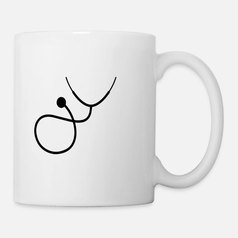 Doktor Stethoskop Geschenk - Tasse - Weiß