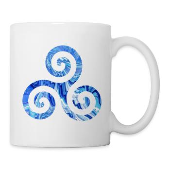 symbole celtique 1 e 80 - Mug blanc - blanc - Droite