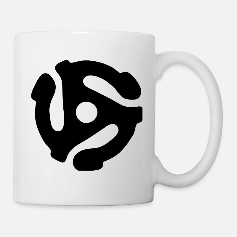 45 rpm vinyl adapter - Mug - white