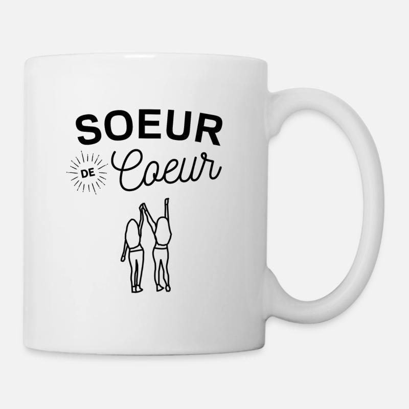 Soeur de coeur - Mug blanc - blanc