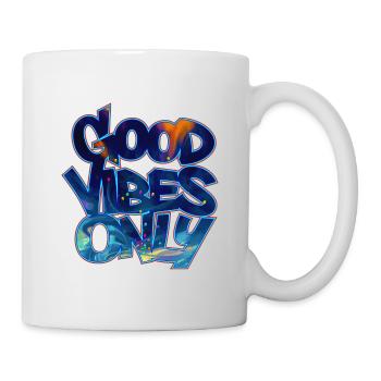 VIBES ONLY Graffiti - Tasse - Weiß - Rechts