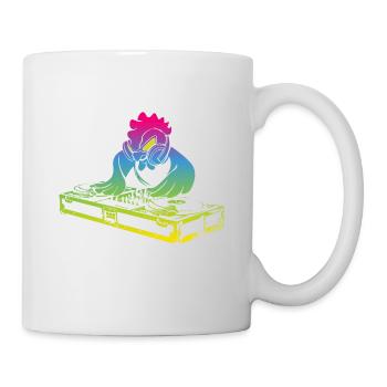 Producteur de musique vintage cool DJ Chicken - Mug blanc - blanc - Droite