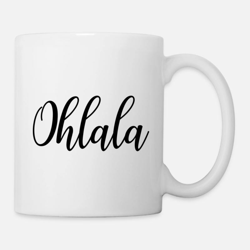 Idée cadeau Ohlala énonciations amusante - Mug blanc - blanc