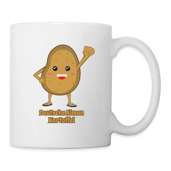 Deutsche Alman Kartoffel - Tasse - Weiß - Rechts