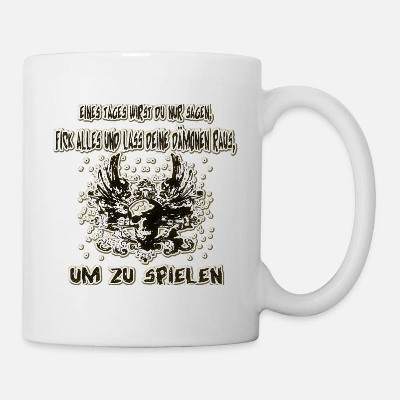 Dämon raus lassen - Tasse - Weiß