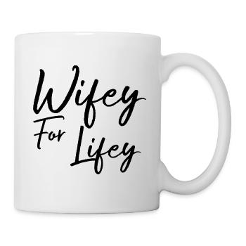 Wifey Pour Le Cadeau De La Vie - Mug blanc - blanc - Droite