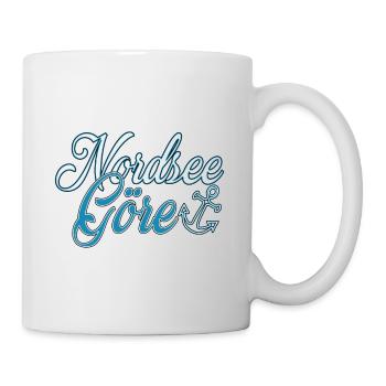 Nordseegöre Schriftzug | Yolo-Artwork - Tasse - Weiß - Rechts