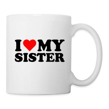 I love my Sister Gift - Mug - white - Right