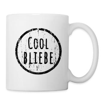 Cool bliebe - Tasse - Weiß - Rechts
