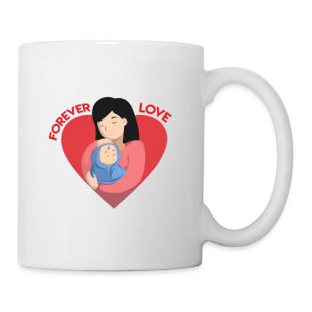 Toujours l'amour bébé maman - Mug blanc - blanc - Droite