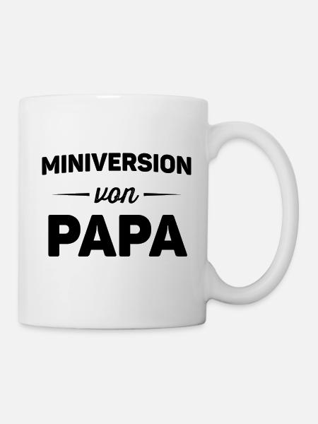 Miniversion von Papa Kindershirts lustige Sprüche - Tasse - Weiß