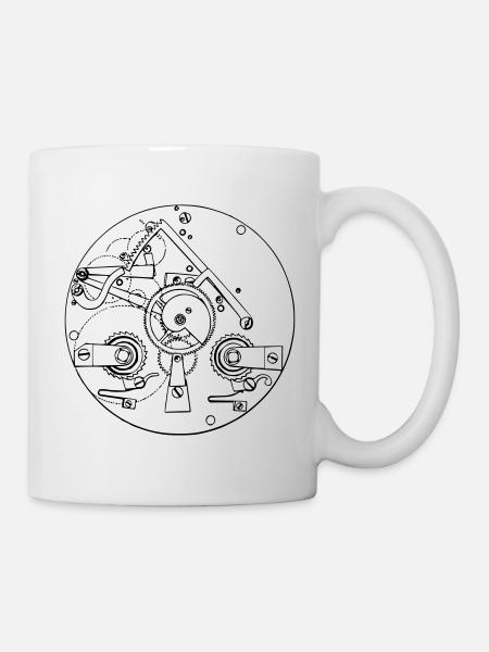Pendule Calcule - Mug blanc - blanc