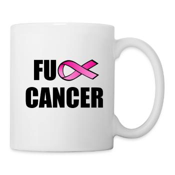 Fuck Cancer - Tasse - Weiß - Rechts