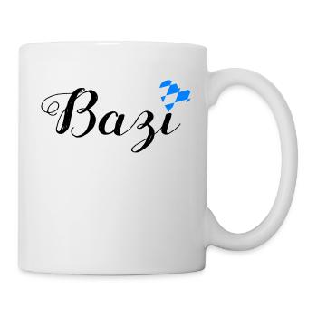 Bazi - Bairisch Dialekt Mundart - Tasse - Weiß - Rechts