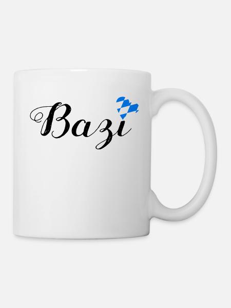 Bazi - Bairisch Dialekt Mundart - Tasse - Weiß
