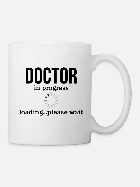 Doctor in progress loading please wait Geschenk - Kop/krus - hvid
