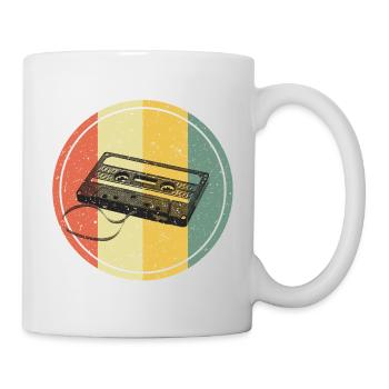 Kassette Retro Vintage - Tasse - Weiß - Rechts